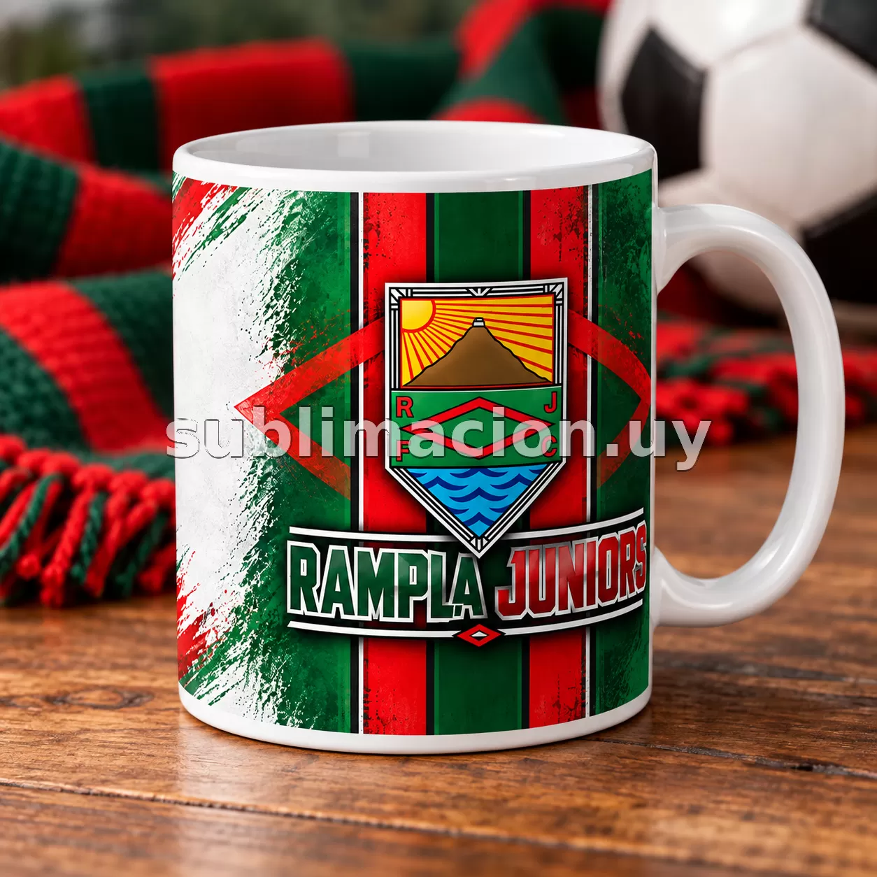 Taza de Rampla Juniors Personalizable (Mod 3)