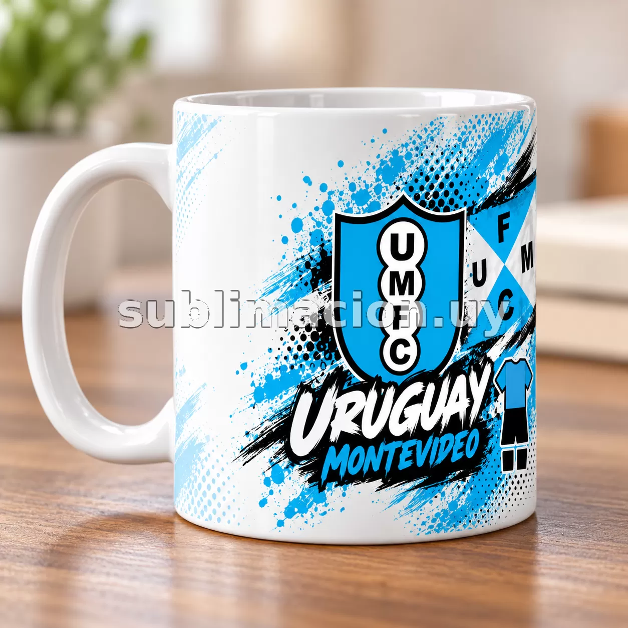 Taza de Uruguay Montevideo Personalizable (Mod 1)