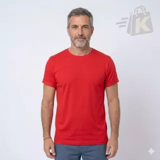 Remera Roja Lisa Básica 100% Algodón Premium