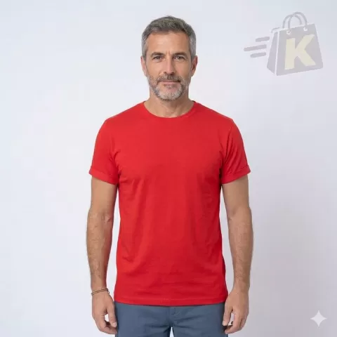 Remera Roja Lisa Básica 100% Algodón Premium