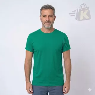 Remera Verde Lisa Básica 100% Algodón Premium