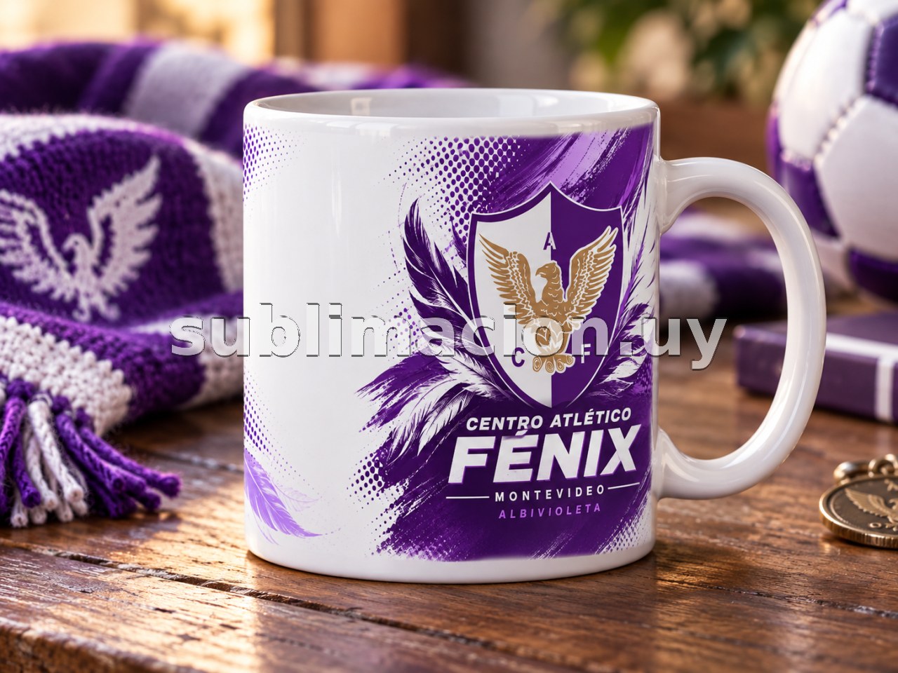 Taza de Fénix Personalizable (Mod 1)