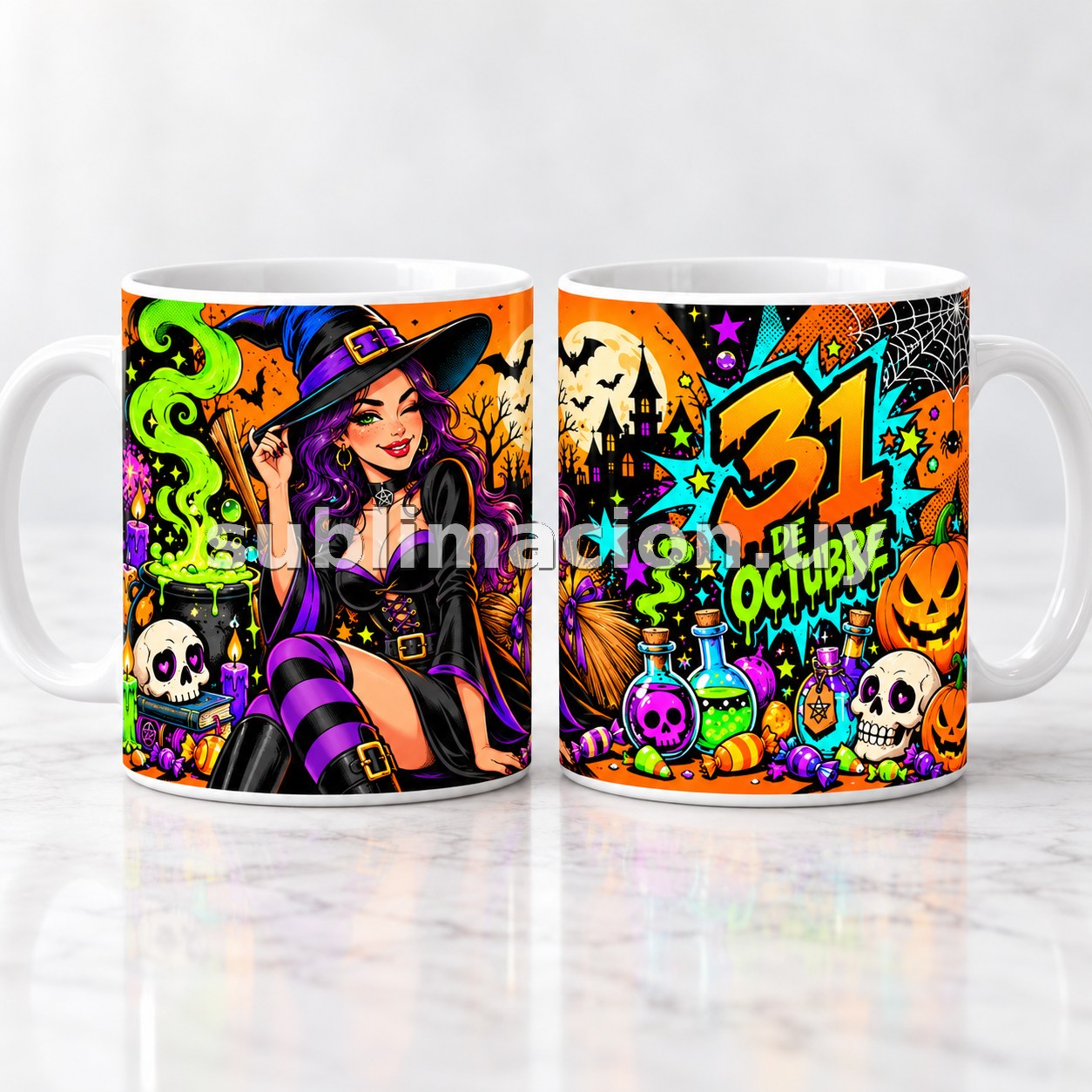 TAZAS DE HALLOWEEN (Mod 19)